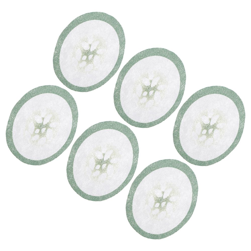 100pcs Eye Mask Paper Gel Reusable Lint Eye Pad Makeup Eyeshadow Cucumbers Covers Blindfold Eyeshade Eyepatches Eyelash Extensions Paper Eyemask Green