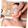 100pcs Eye Mask Paper Gel Reusable Lint Eye Pad Makeup Eyeshadow Cucumbers Covers Blindfold Eyeshade Eyepatches Eyelash Extensions Paper Eyemask Green view 4