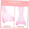 WEKADRIN 2pcs Eyelash Brush Applicator Template Tool for Precise Mascara and Eyeliner Application Prevents Smudges Easy to Use for Daily Makeup and Professionals Blue Pink view 3