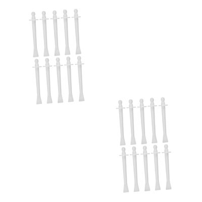 Beatifufu 20pcs Nose Waxing Strips Hair Removal Wax Sticks Hair Sticks for Nose Eyebrows Plastic Waxing Kit Safe Painless Beauty Tool