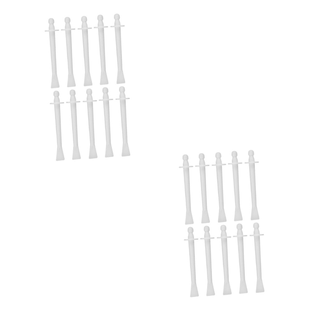 Beatifufu 20pcs Nose Waxing Strips Hair Removal Wax Sticks Hair Sticks for Nose Eyebrows Plastic Waxing Kit Safe Painless Beauty Tool