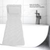 Bath Pillow for Bathtub, 50.2in Soft Spa Pillow Ergonomic Bathtub Pillow with Back and Headrest Cushion, Hook, Suction Cup, Non Slip Neck Support Pillow for Curved or Straight view 3