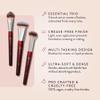 BK Beauty Core Complexion Trio Makeup Brushes Set (3PC)  Foundation, Concealer, and Blending Brushes for Liquid, Cream & Powder  Vegan, Cruelty-Free, Ultra-Soft Face Makeup Brushes view 2
