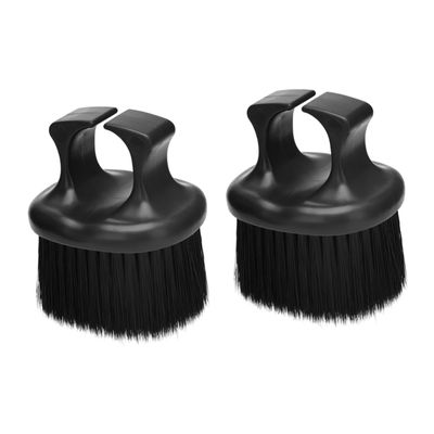 IWOWHERO 2pcs Portable Beard Grooming Brush Men's Hair Brush Ergonomic Design for Comfortable Use