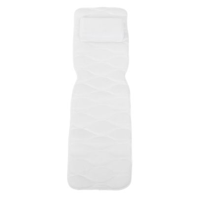 Bath Pillow for Bathtub, 50.2in Soft Spa Pillow Ergonomic Bathtub Pillow with Back and Headrest Cushion, Hook, Suction Cup, Non Slip Neck Support Pillow for Curved or Straight