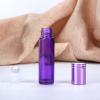 LJJCSFF 2PCS 10ml Perfume Roller Purple Rolling Applicator Bottle Rollerball Oil Dispenser Roll on Containers Glass Roll on Bottle Refill view 4