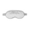 100% Mulberry Silk Sleep Mask  Adjustable Eye Mask (Silver) for Men & Women, Large Size, 19 Momme 6A Grade, Handcrafted in USA  Soft, Hypoallergenic, Blackout, Moisture-Wicking, Anti-Aging view 1