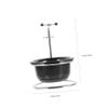 FOMIYES Elegant Electric Plated Beard Shaving Bowl Set Plastic Bowl for Beard Shavings view 2