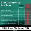 100% Mulberry Silk Sleep Mask  Adjustable Eye Mask for Men & Women, Large Size, 19 Momme 6A Grade, Handcrafted in USA  Soft, Hypoallergenic, Blackout, Moisture-Wicking, Anti-Aging (Hunter Green) view 3