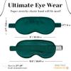 100% Mulberry Silk Sleep Mask  Adjustable Eye Mask for Men & Women, Large Size, 19 Momme 6A Grade, Handcrafted in USA  Soft, Hypoallergenic, Blackout, Moisture-Wicking, Anti-Aging (Hunter Green) view 4