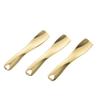 FOMIYES 3pcs Zinc Alloy Eye Cream Spoon Golden Makeup Tool for Eye Massage Fatigue Relief and Enhanced Blood Circulation for Skincare Enthusiasts view 1