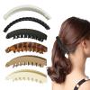 6 PCS Banana Clips for Women, 5.1" and 6.1" Large Banana Clips Hair for Thin to Thick Hair 5 inch Extra Large Banana Claw Clips for Thick Hair Girl, Hair Styling Accessories view 1