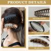 6 PCS Banana Clips for Women, 5.1" and 6.1" Large Banana Clips Hair for Thin to Thick Hair 5 inch Extra Large Banana Claw Clips for Thick Hair Girl, Hair Styling Accessories view 2