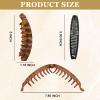 6 PCS Banana Clips for Women, 5.1" and 6.1" Large Banana Clips Hair for Thin to Thick Hair 5 inch Extra Large Banana Claw Clips for Thick Hair Girl, Hair Styling Accessories view 3