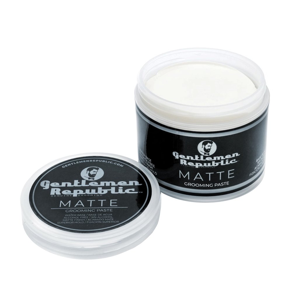 Gentlemen Republic 4 Oz(Pack of 2) Matte Paste - Water-Based Professional Formula with Superior Hold and Matte Finish for a Natural Look, Made in the USA