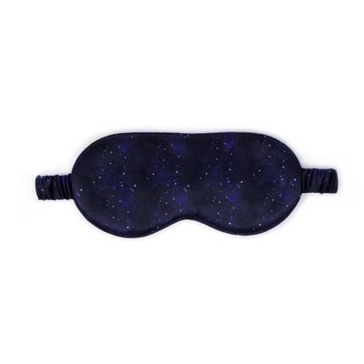 100% Mulberry Silk Sleep Mask  Adjustable Eye Mask for Men & Women, Large Size, 19 Momme 6A Grade, Handcrafted in USA  Soft, Hypoallergenic, Blackout, Moisture-Wicking, Anti-Aging (Midnight)