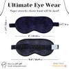 100% Mulberry Silk Sleep Mask  Adjustable Eye Mask for Men & Women, Large Size, 19 Momme 6A Grade, Handcrafted in USA  Soft, Hypoallergenic, Blackout, Moisture-Wicking, Anti-Aging (Midnight) view 4