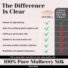 100% Mulberry Silk Sleep Mask  Adjustable Eye Mask for Men & Women, Large Size, 19 Momme 6A Grade, Handcrafted in USA  Soft, Hypoallergenic, Blackout, Moisture-Wicking, Anti-Aging (Rose Gold) view 3