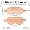 100% Mulberry Silk Sleep Mask  Adjustable Eye Mask for Men & Women, Large Size, 19 Momme 6A Grade, Handcrafted in USA  Soft, Hypoallergenic, Blackout, Moisture-Wicking, Anti-Aging (Rose Gold) view 4