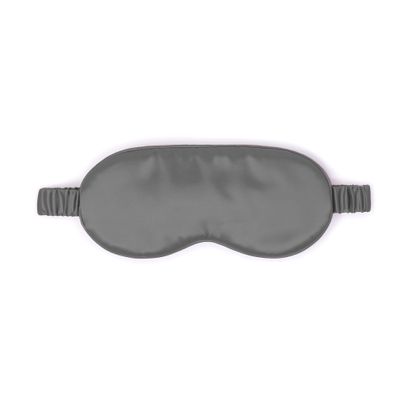 100% Mulberry Silk Sleep Mask  Adjustable Eye Mask for Men & Women, Large Size, 19 Momme 6A Grade, Handcrafted in USA  Soft, Hypoallergenic, Blackout, Moisture-Wicking, Anti-Aging (Graphite)