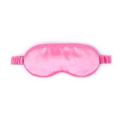 100% Mulberry Silk Sleep Mask  Adjustable Eye Mask for Men & Women, Large Size, 19 Momme 6A Grade, Handcrafted in USA  Soft, Hypoallergenic, Blackout, Moisture-Wicking, Anti-Aging (Hot Pink)