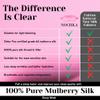 100% Mulberry Silk Sleep Mask  Adjustable Eye Mask for Men & Women, Large Size, 19 Momme 6A Grade, Handcrafted in USA  Soft, Hypoallergenic, Blackout, Moisture-Wicking, Anti-Aging (Hot Pink) view 3