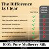 100% Mulberry Silk Sleep Mask  Adjustable Eye Mask for Men & Women, Large Size, 19 Momme 6A Grade, Handcrafted in USA  Soft, Hypoallergenic, Blackout, Moisture-Wicking, Anti-Aging (Gold) view 3