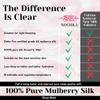 100% Mulberry Silk Sleep Mask  Adjustable Eye Mask for Men & Women, Large Size, 19 Momme 6A Grade, Handcrafted in USA  Soft, Hypoallergenic, Blackout, Moisture-Wicking, Anti-Aging (Kiss) view 3