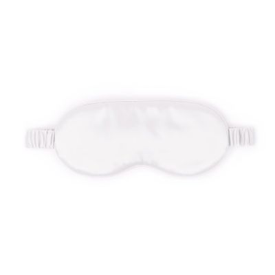 100% Mulberry Silk Sleep Mask  Adjustable Blackout Eye Mask for Men & Women, Large Size, Ear Protection, Handmade in USA, Soft, Hypoallergenic, Anti-Aging Benefits for Restful Sleep (Off-White)