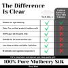 100% Mulberry Silk Sleep Mask  Adjustable Blackout Eye Mask for Men & Women, Large Size, Ear Protection, Handmade in USA, Soft, Hypoallergenic, Anti-Aging Benefits for Restful Sleep (Off-White) view 3