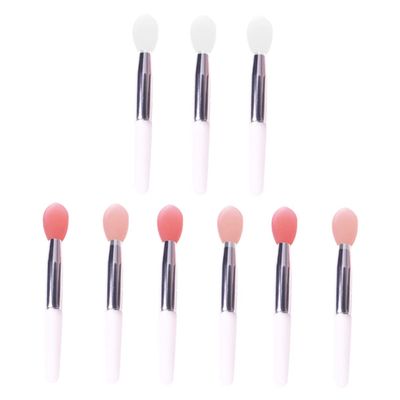 FOMIYES 9pcs Silicone Lip Brush Lipstick Applicator Makeup Tool for Women Easy to Carry Apply Lipstick Professional Makeup Brush for Home Travel