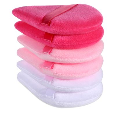 6 Pieces Powder Puff Triangle Powder Puff Face Makeup Sponge Triangle Makeup Puff Cosmetic Foundation Blender Sponge for Dry&wet Makeup Concealer Loose Body Powder Foundation-3 Colors