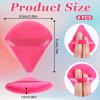 6 Pieces Powder Puff Triangle Powder Puff Face Makeup Sponge Triangle Makeup Puff Cosmetic Foundation Blender Sponge for Dry&wet Makeup Concealer Loose Body Powder Foundation-3 Colors view 2