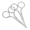 FOMIYES 2pcs Stainless Steel Tip Scissors for Men Women Eyebrow Trimmer Nose Hair Scissors Rounded Tip Scissor Set Safe Painless view 1