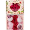 Valentines Bath Bombs Shower Steamers: Handmade Natural Bath Balls with Surprise for Women Gift Set - Relaxing Bubble Bathbombs Scented Rose Hearts Flower Romantic Birthday for Girls Kids Mom view 1