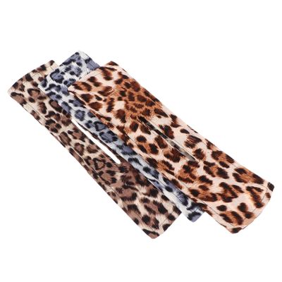 FOMIYES 3pcs Bowknot Hairbands for Women Stylish Head Wraps for Haircut Decor Use Elastic Headbands for Girls Chic Patterns Leopard Print Colors