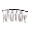 jiingekk Curling Comb, 20 Teeth Bridal Hair Clips Metal Wedding Veil Side Comb Hair Accessories Veil Comb Hairstyle Tool for Women view 1