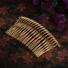 jiingekk Curling Comb, 20 Teeth Bridal Hair Clips Metal Wedding Veil Side Comb Hair Accessories Veil Comb Hairstyle Tool for Women view 4
