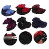 FOMIYES 6pcs Elastic Bun Hair Snood with Cross Bow Hairpins for Women Professional Office Headdress High Elasticity Mesh Clips Red Red Dark Purple Light Blue view 3