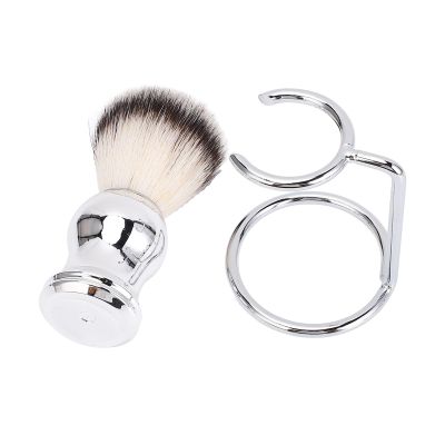 Grooming Kit, Beard Care Set, Shaving Brush with Stand Holder, Synthetic , Lightweight & Portable for Haircutting, Grooming, Travel