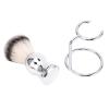 Grooming Kit, Beard Care Set, Shaving Brush with Stand Holder, Synthetic , Lightweight & Portable for Haircutting, Grooming, Travel view 3