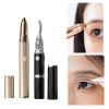 Heating Eyelash Curler Women's Electric Eyebrow And Face Hair Trimmer Easy To Use Precise Grooming Remover view 2