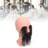 Bald Mannequin Head, Beard Eyebrows, Hair Styling Practice, PVC Resin, for Beauty Training, Long Lasting Durability, Male Bald Mannequin Head view 2
