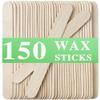 150Piece Waxing Sticks for Hair Removal - Borogo 6'' Premium Splinter-Free Wooden Wax Sticks for Waxing, Wax Stick for Body and Face Waxing view 1