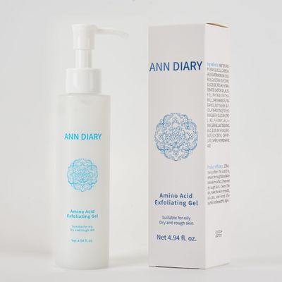 Ann Diary Amino Acid Exfoliating Gel Scrub for Face and Body Skin, Deep Cleansing Moisturizing Skin Exfoliator Gel,for Smooth, Resurface and Even Skin for Moisture Balance Net 4.94 fl.oz