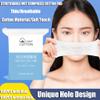 200PCS Makeup Wet Cotton Pads for Face Stretchable Wet Compress Cosmetic Cotton Pads with Hole Tear Mask Paper Towel Makeup Remover Cotton Sheets Moisturizing Facial Makeup Pads view 3