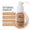 5 Colors Liquid Foundation with Concealer, Brightening, Moisturizing, Oil Control (Buff Beige, 4) view 4