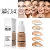 5 Colors Liquid Foundation with Concealer, Brightening, Moisturizing, Oil Control (Warm Peach, 3) view 4