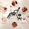 CETIVENO 3-Section Massage Table Tattoo Chair, Lash Bed Spa Multipurpose Massage Bed 24.8" H X 70.8" L, Adjustable Tattoo Chair with Facial Bed, Tattoo Table Salon Spa Chair 881lbs (Black) view 2