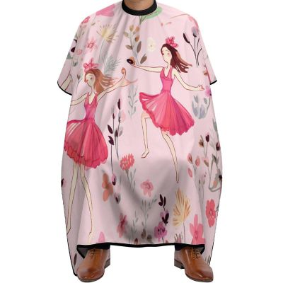 Ballet Girls Hair Cutting Cape for Men Women Waterproof Barber Cape Adjustable Salon Haircut Capes